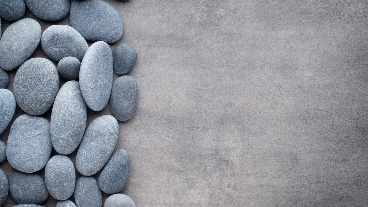 Blue Stones on Gray Textile. Wallpaper in 1280x720 Resolution