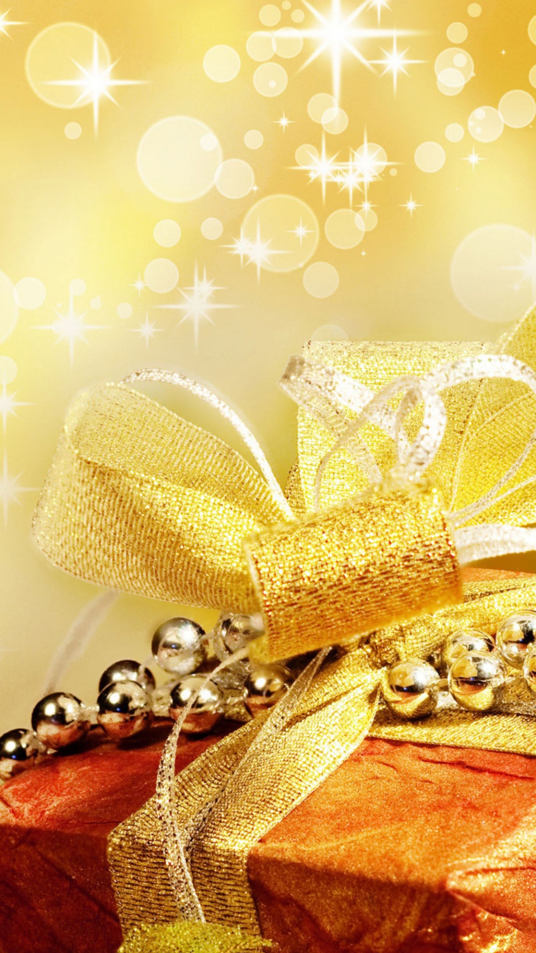 Gegenwart, Gelb, Herzen, Geschenkpapier, Geschenk. Wallpaper in 1080x1920 Resolution