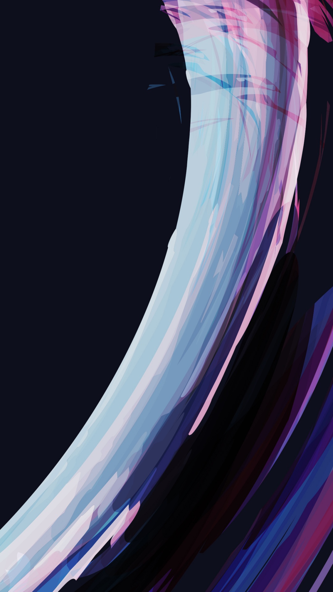 White Light on Black Background. Wallpaper in 1080x1920 Resolution