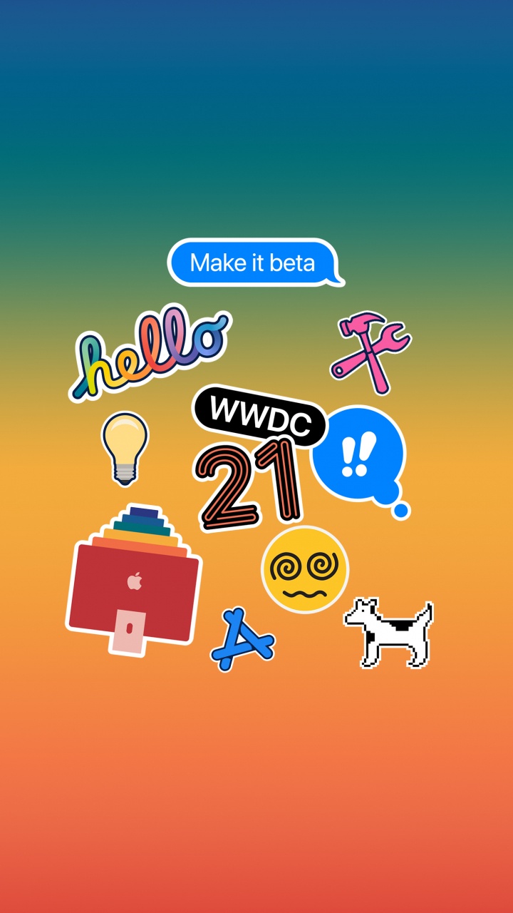 Äpfeln, Apple, IPhone, WWDC21, Orange. Wallpaper in 720x1280 Resolution