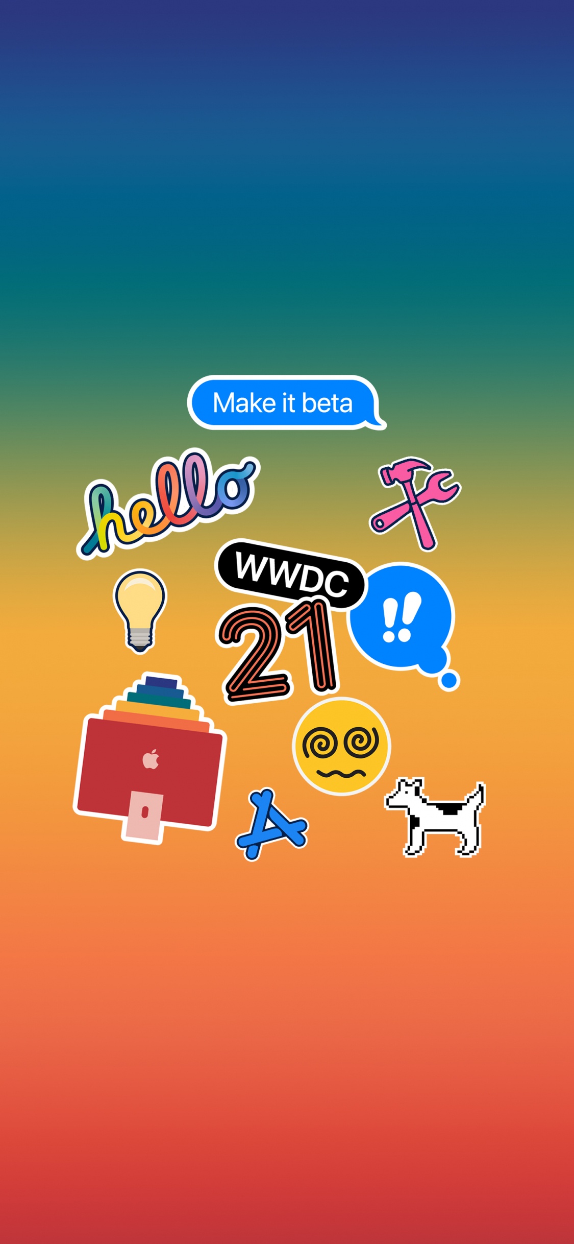 Apples, Apple, IPhone, WWDC21, Orange. Wallpaper in 1125x2436 Resolution