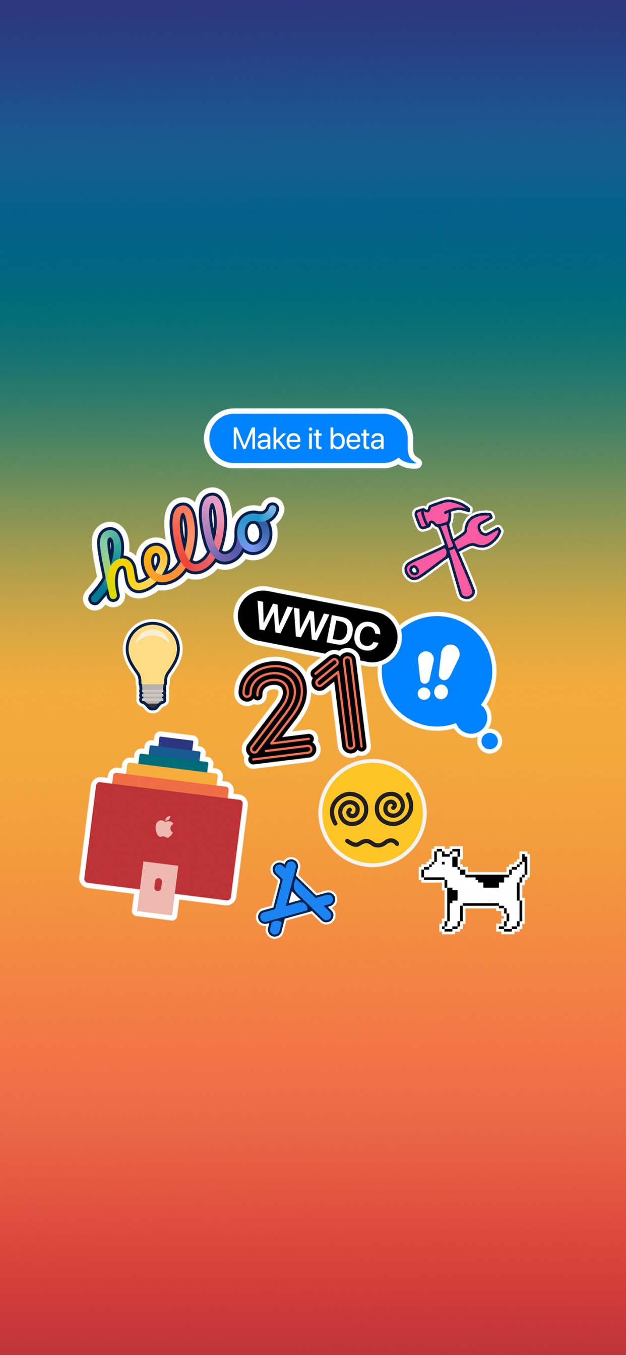 Apples, Apple, IPhone, WWDC21, Orange. Wallpaper in 1242x2688 Resolution