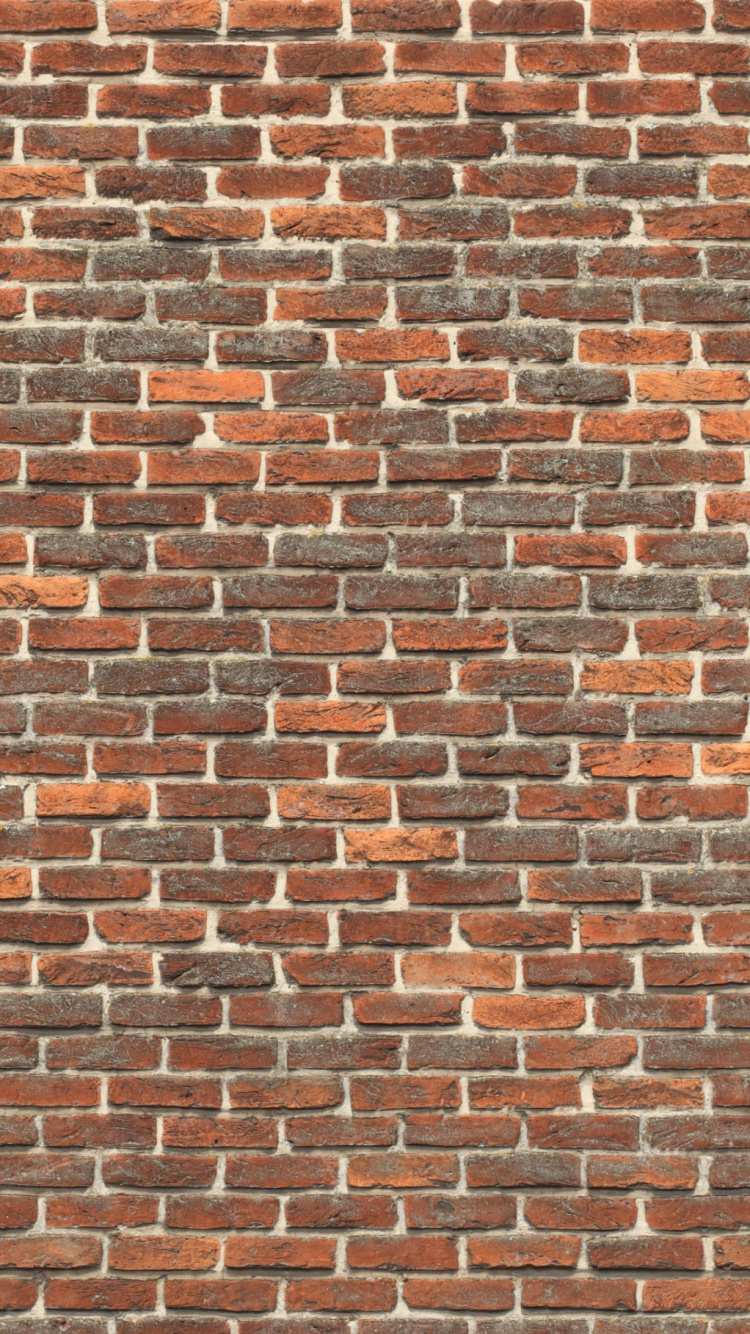 Braune Und Schwarze Mauer. Wallpaper in 750x1334 Resolution