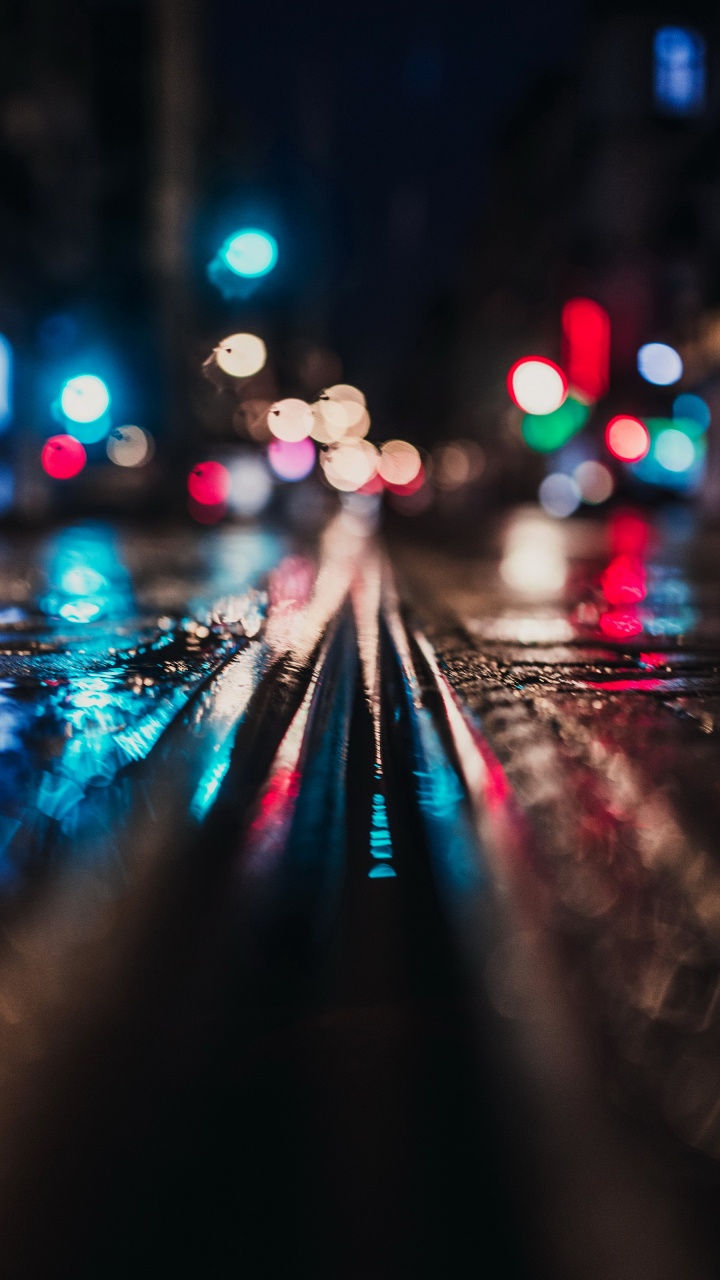 Licht, Kunst, Wasser, Farbigkeit, Automotive Lighting. Wallpaper in 720x1280 Resolution