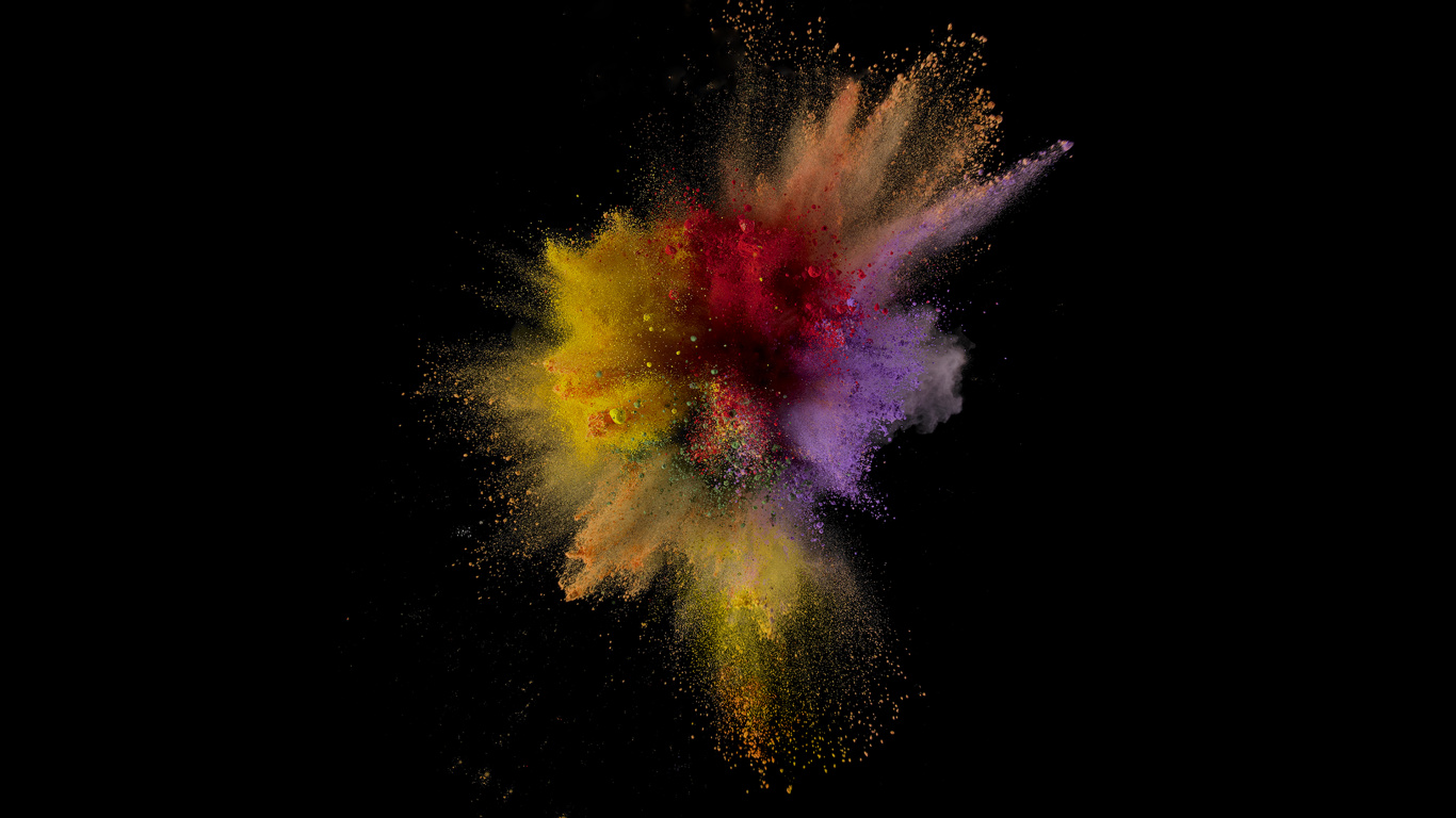 Poudre Jaune Vert et Rose. Wallpaper in 1366x768 Resolution