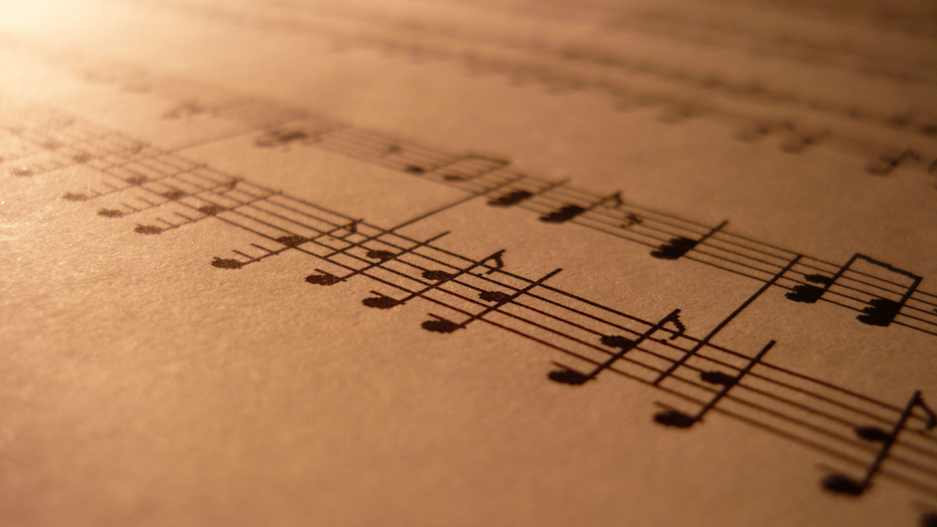 Sheet Music, Musical Note, Music, Text, Handwriting. Wallpaper in 1366x768 Resolution