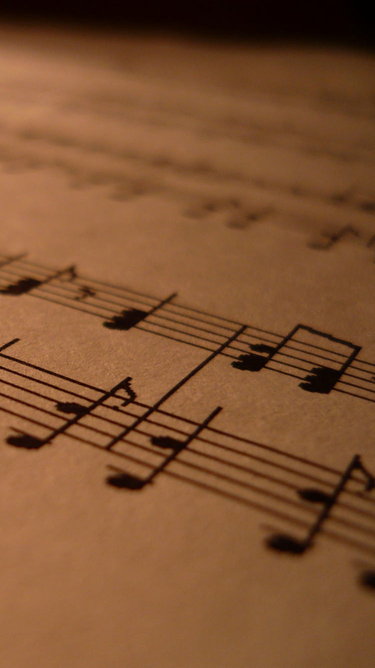 Sheet Music, Musical Note, Music, Text, Handwriting. Wallpaper in 750x1334 Resolution