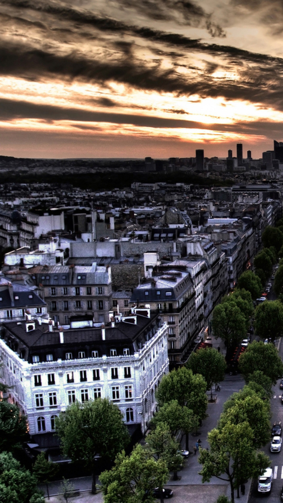 巴黎, 城市景观, 里程碑, 城市, 建筑 壁纸 1080x1920 允许