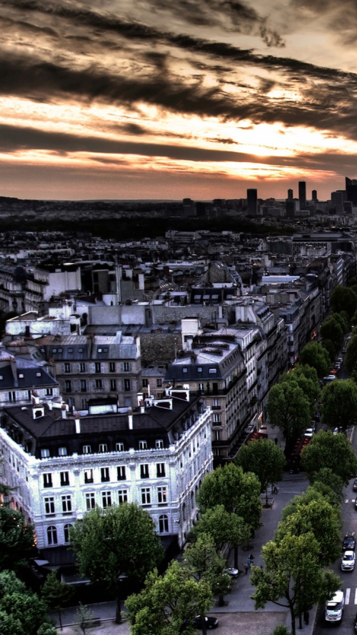 巴黎, 城市景观, 里程碑, 城市, 建筑 壁纸 720x1280 允许