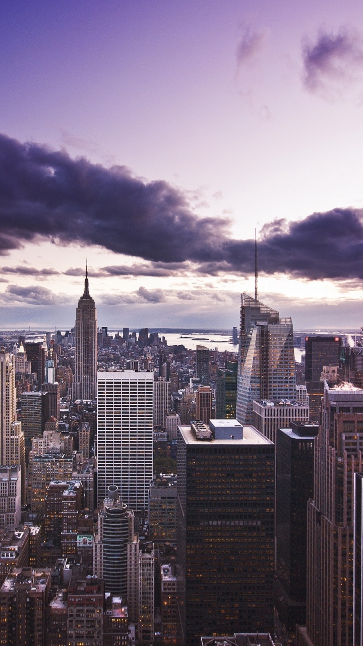 City Skyline Under Blue Sky During Daytime. Wallpaper in 720x1280 Resolution