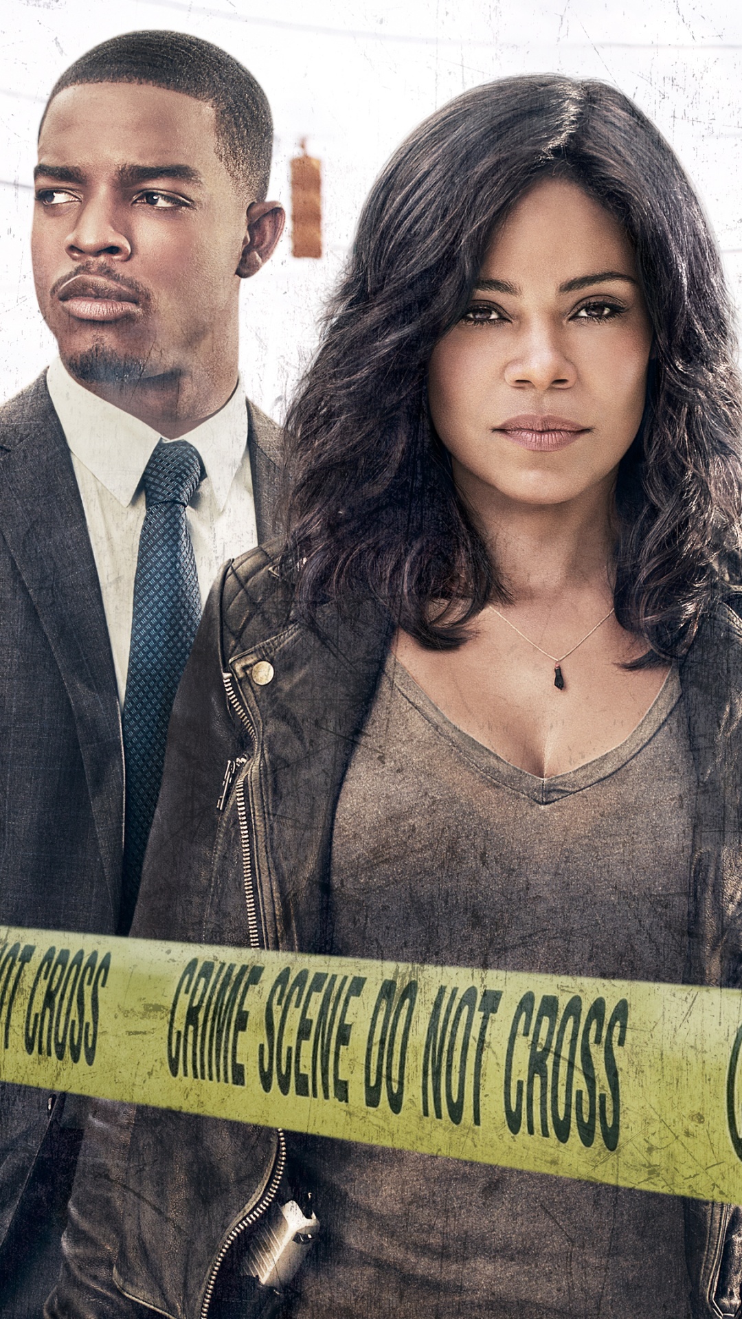 Woman in Gray Tank Top Standing Beside Green Wooden Fence. Wallpaper in 1080x1920 Resolution