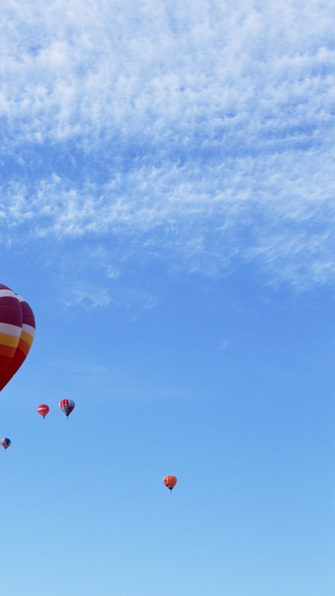 Globos de Aire Caliente en el Cielo. Wallpaper in 1080x1920 Resolution
