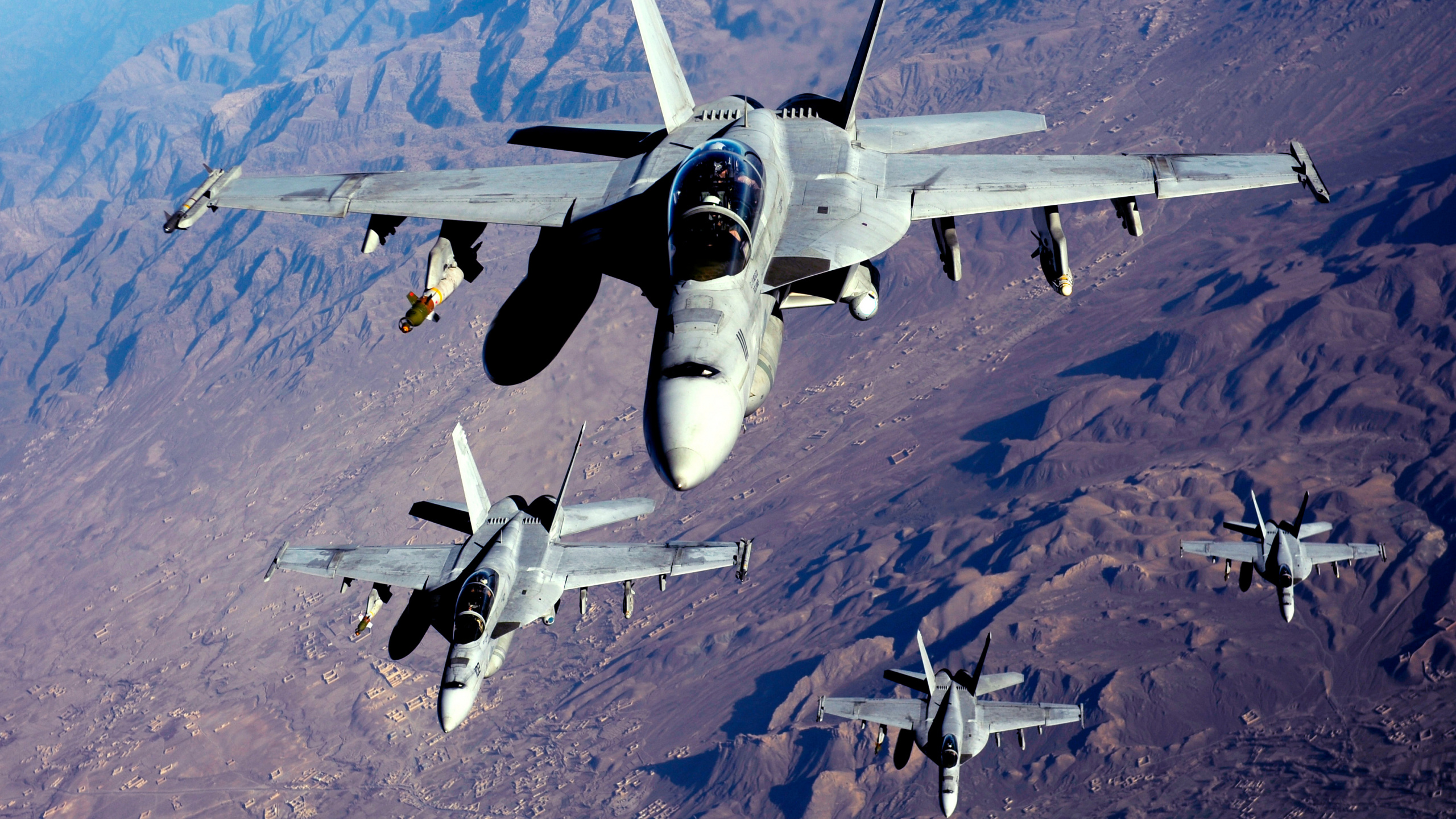 波音F-18E F超级大黄蜂, 美国海军, 军用飞机, 空军, 航空 壁纸 2560x1440 允许