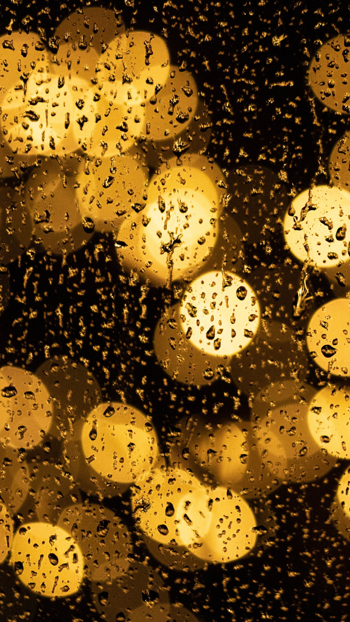 Luz Amarilla Sobre Fondo Negro. Wallpaper in 1440x2560 Resolution