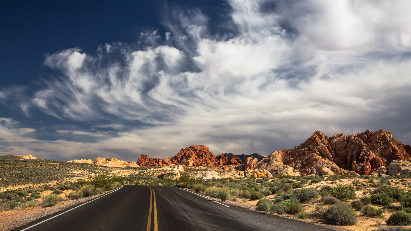 Fuego Del Valle Las Vegas, Vegas, Desierto De Mojave, el Valle de Yosemite, Montaña. Wallpaper in 1366x768 Resolution