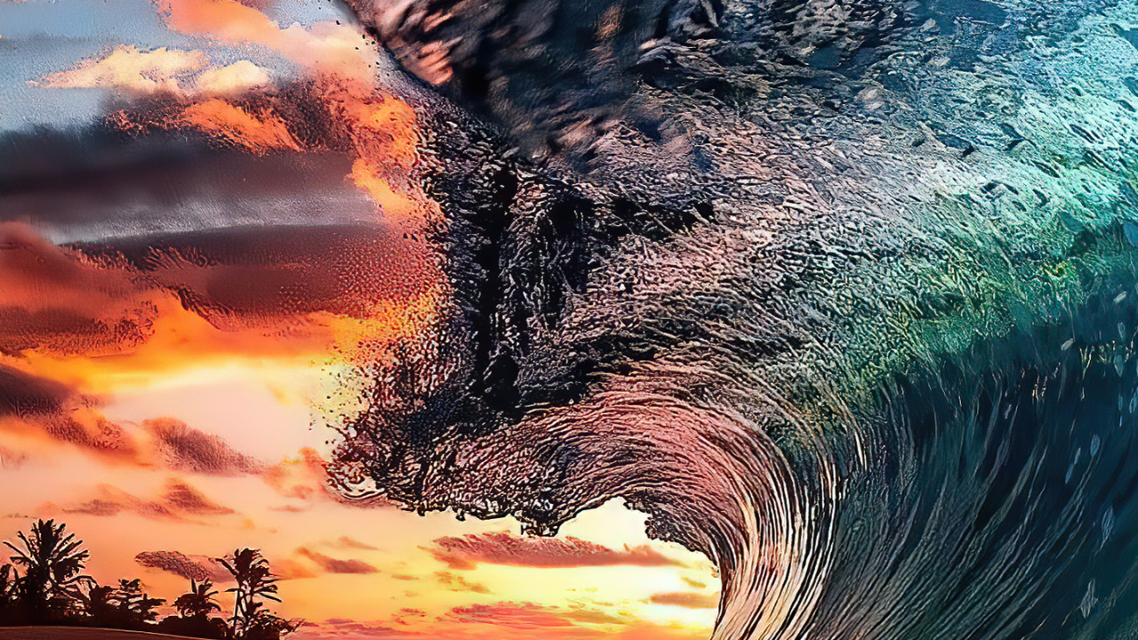 Ambiente, Agua, Afterglow, Paisaje Natural, Cuerpo de Agua. Wallpaper in 1280x720 Resolution