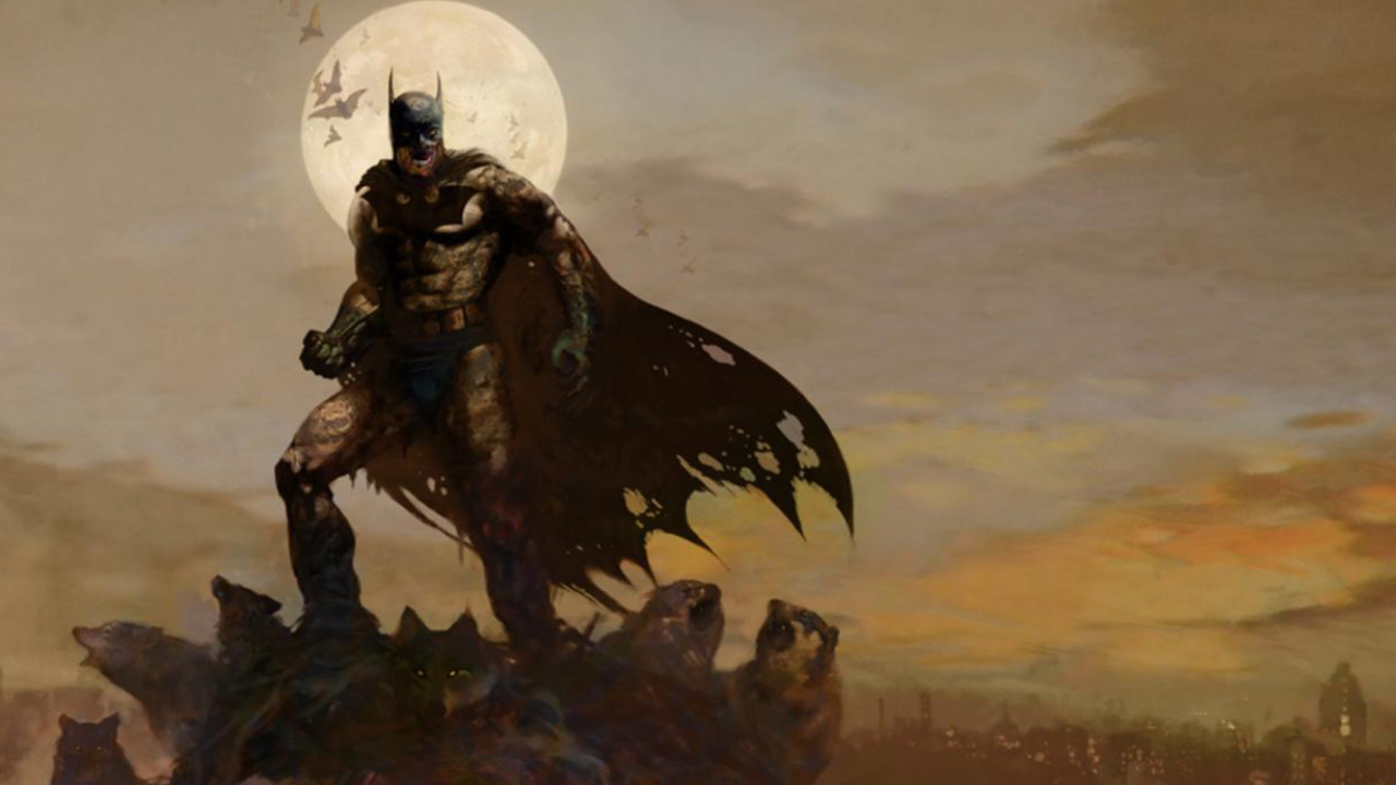 Homme, Équitation, Cheval, Statue, Sous, Pleine Lune. Wallpaper in 1280x720 Resolution