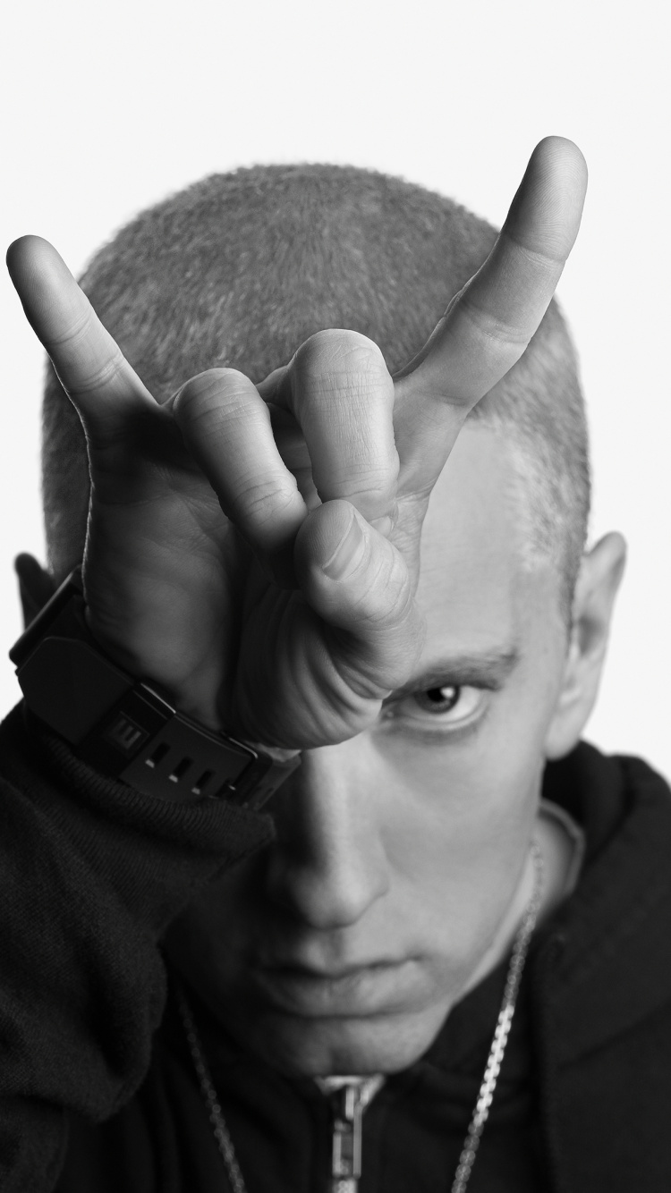 The Marshall Mathers Lp, la Musique Hip Hop, Rap Dieu, Front, Main. Wallpaper in 750x1334 Resolution