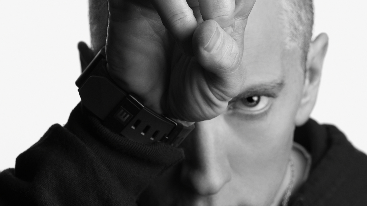 The Marshall Mathers Lp, la Música Hip Hop, Rap Dios, Entrecejo, Mano. Wallpaper in 1280x720 Resolution