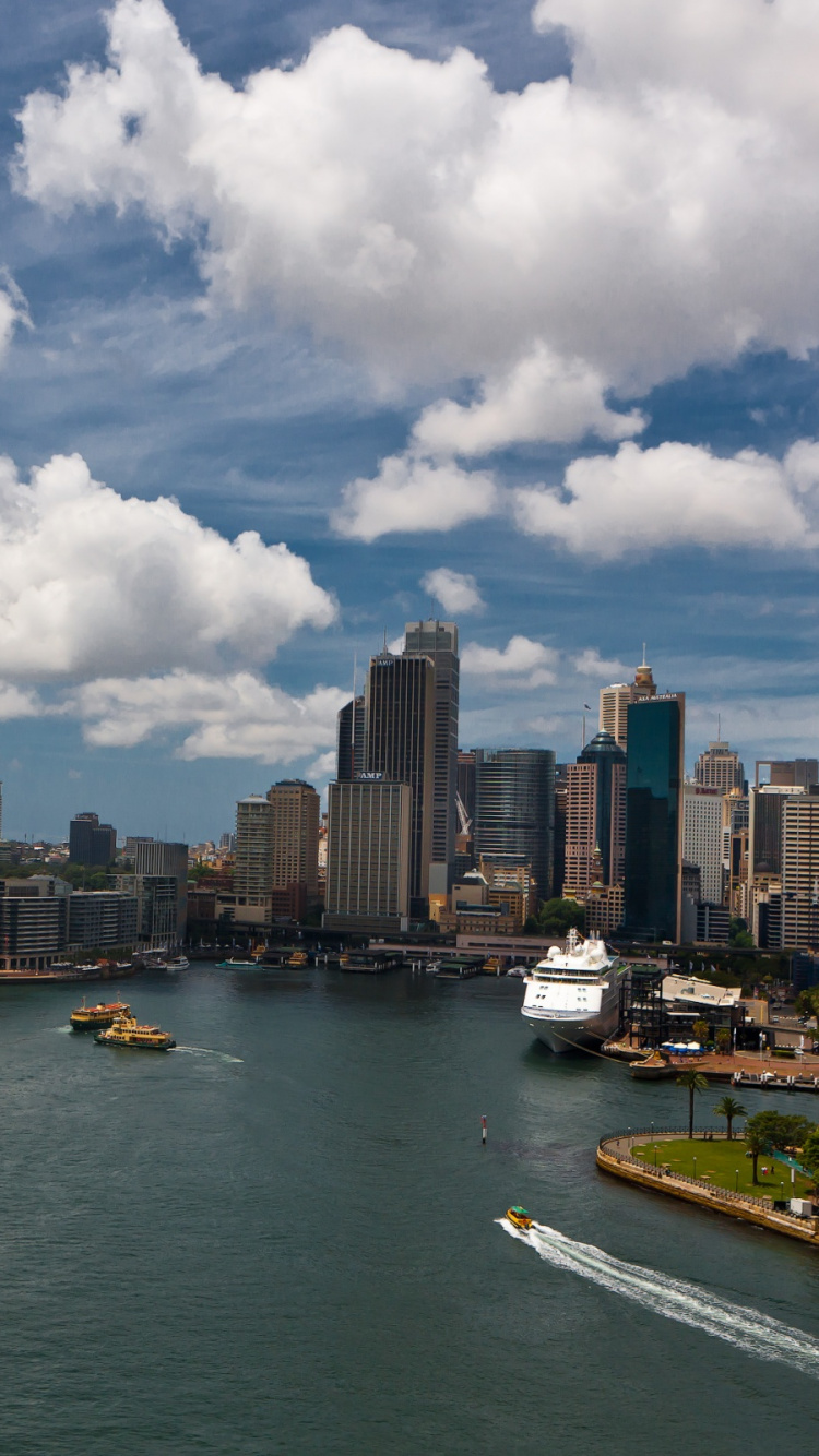 悉尼歌剧院, 城市景观, 天际线, 城市, 悉尼海港大桥 壁纸 750x1334 允许
