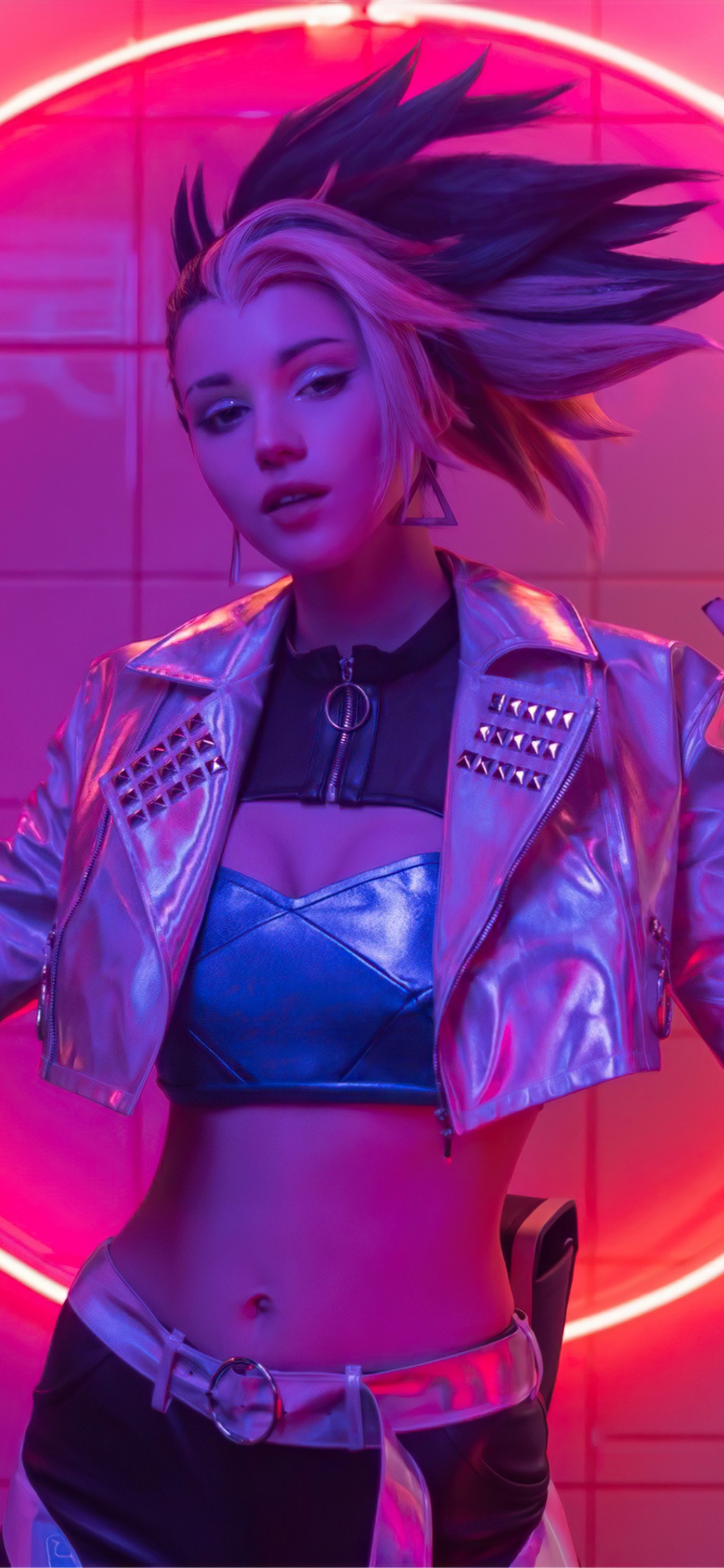 Kda Cosplay, Liga de Leyendas, K DA, Cosplay, Evelyn. Wallpaper in 1125x2436 Resolution