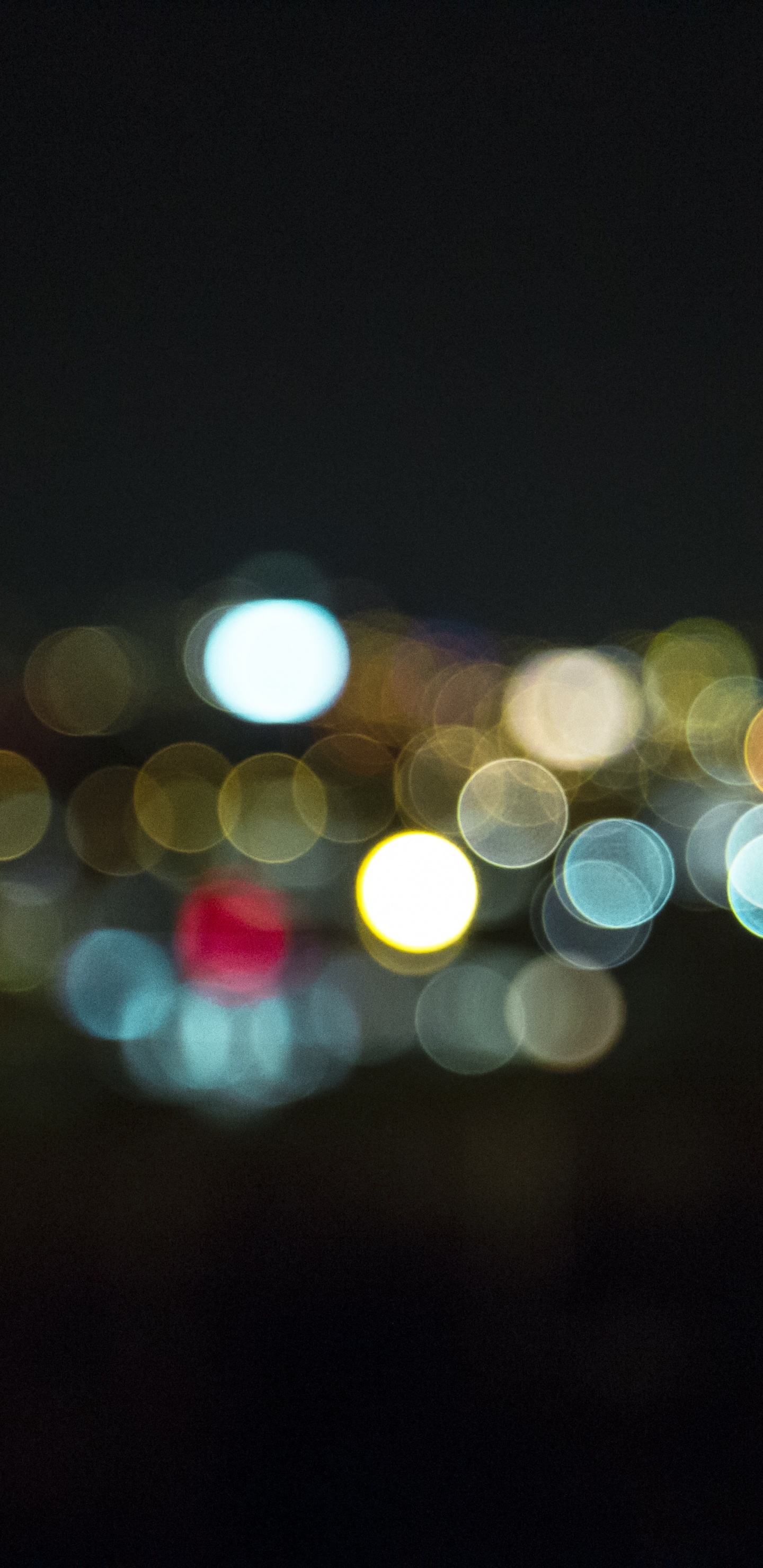 Yellow and Red Bokeh Lights. Wallpaper in 1440x2960 Resolution