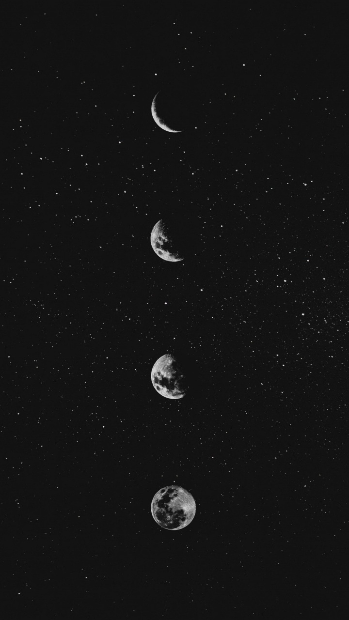 Moon, Earth, Aesthetics, Atmosphere, Astronomical Object. Wallpaper in 720x1280 Resolution