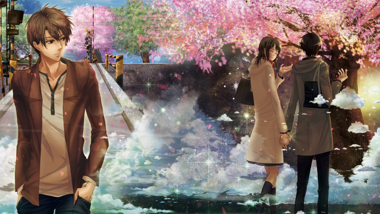 Mujer en Camisa de Manga Larga Marrón y Pantalón Negro de Pie en la Fuente de Agua. Wallpaper in 1280x720 Resolution