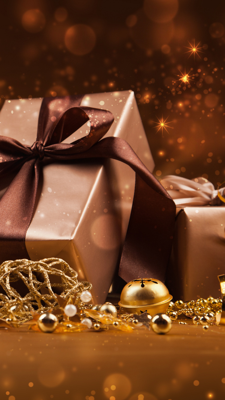 Regalo, Regalo de Navidad, Envoltorio de Regalo, Adorno de Navidad, Todavía la Vida. Wallpaper in 750x1334 Resolution