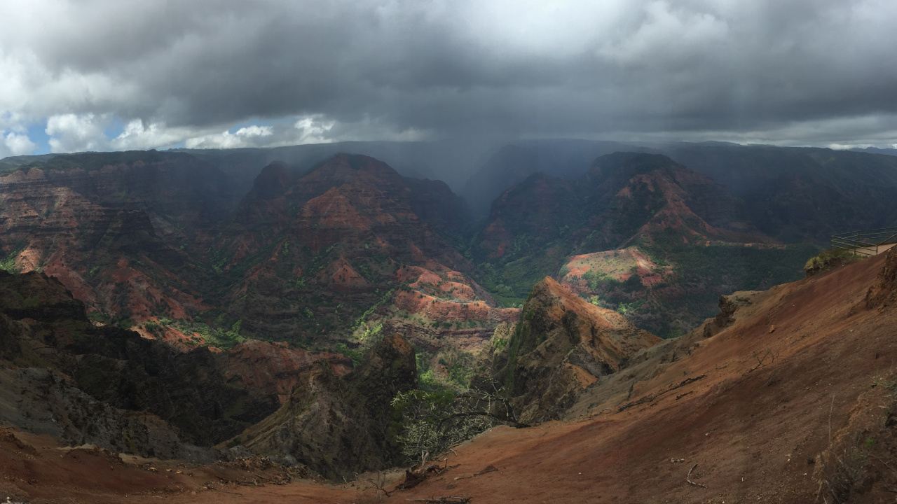 Brown and Green Mountains Under Cloudy Sky During Daytime. Wallpaper in 1280x720 Resolution