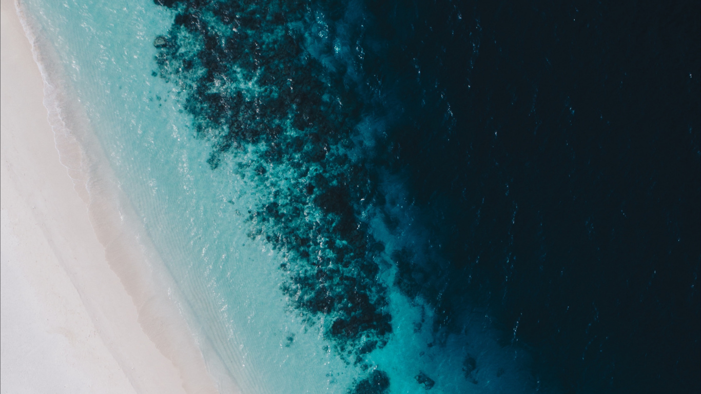 Blue, Aqua, Turquoise, Atmosphère, Green. Wallpaper in 1366x768 Resolution