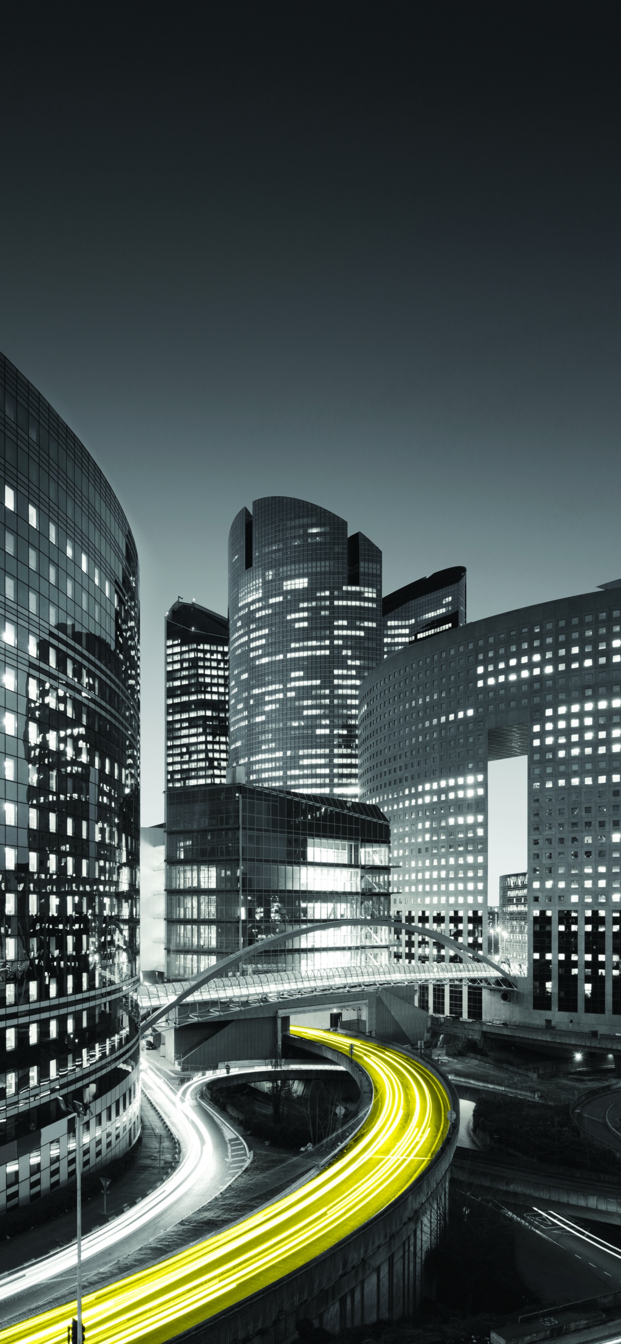 Time Lapse Photography of City Buildings During Night Time. Wallpaper in 1242x2688 Resolution