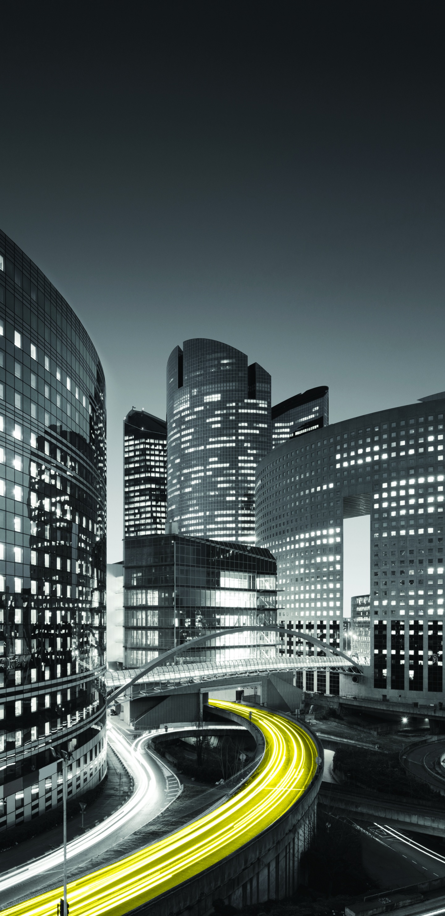 Time Lapse Photography of City Buildings During Night Time. Wallpaper in 1440x2960 Resolution