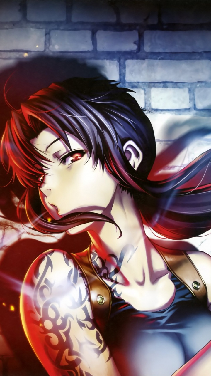 Mujer en Personaje de Anime de Pelo Rojo. Wallpaper in 720x1280 Resolution