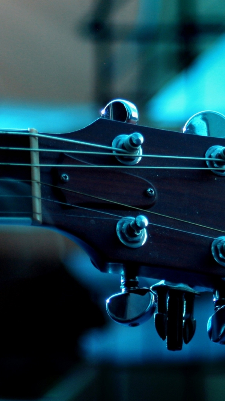 Guitarra, Guitarra Acústica, Azul, Instrumento de Cuerda, Instrumento Musical. Wallpaper in 750x1334 Resolution