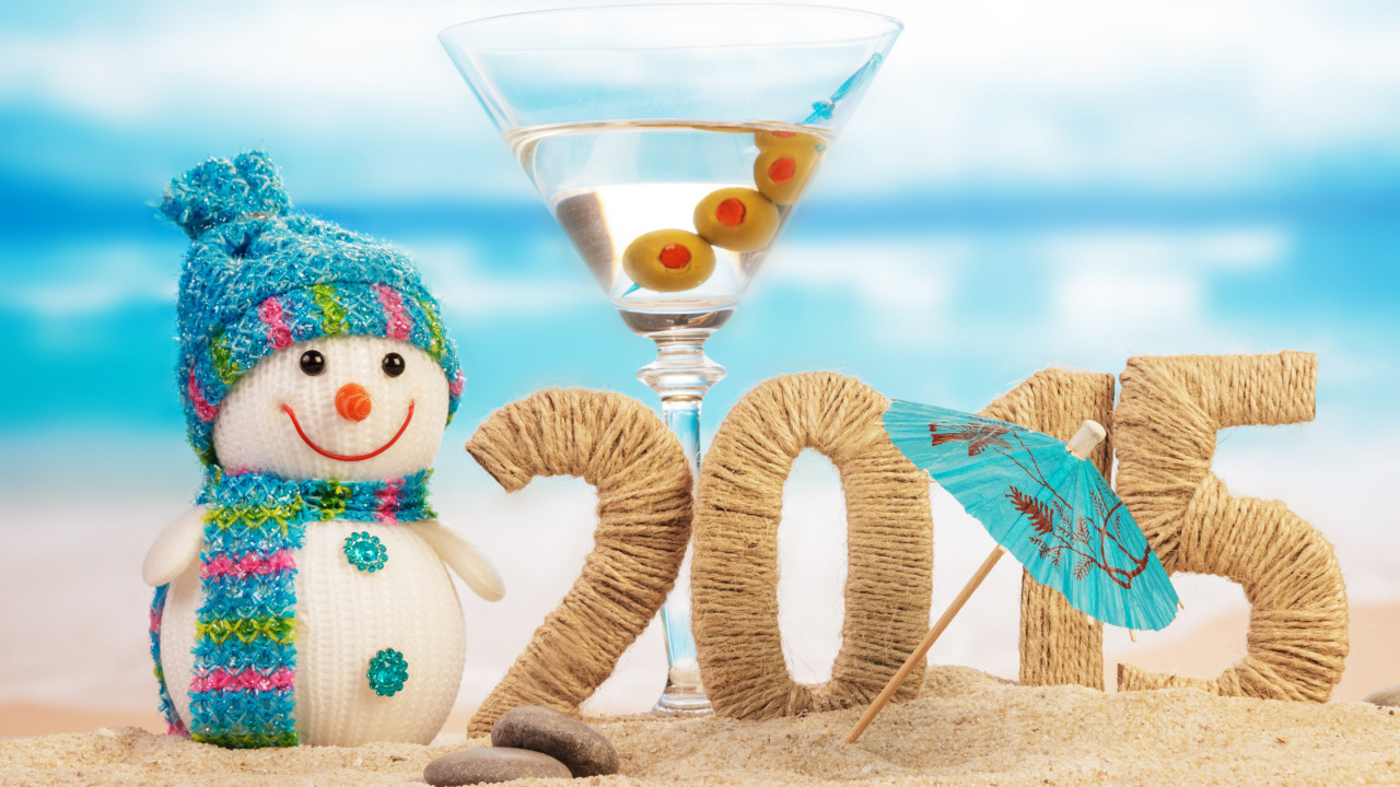 新的一年, 高脚杯, 新年前夕, 2018年新年海滩, TYBEE POLAR PLUNGE 壁纸 1280x720 允许