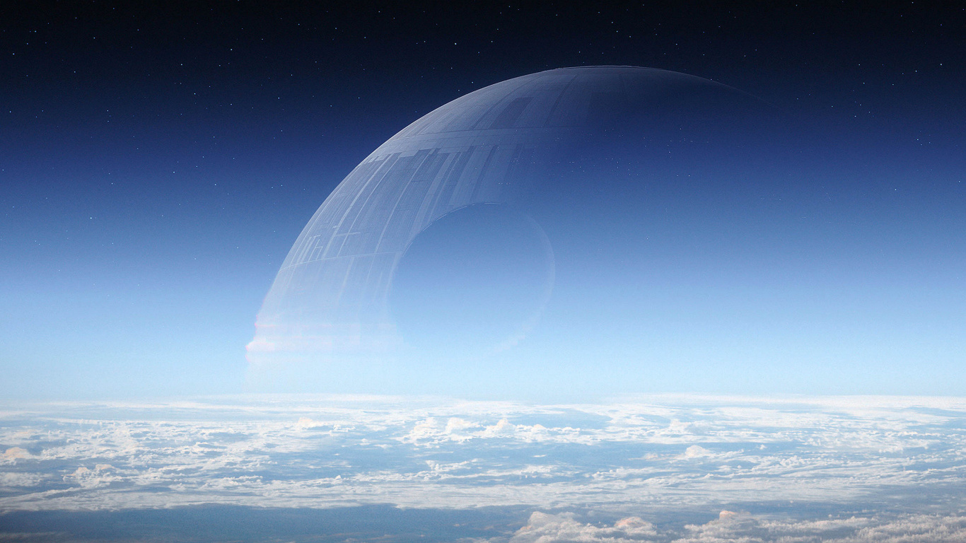 死亡之星, 星球大战, 气氛, 外层空间, 空间 壁纸 1366x768 允许