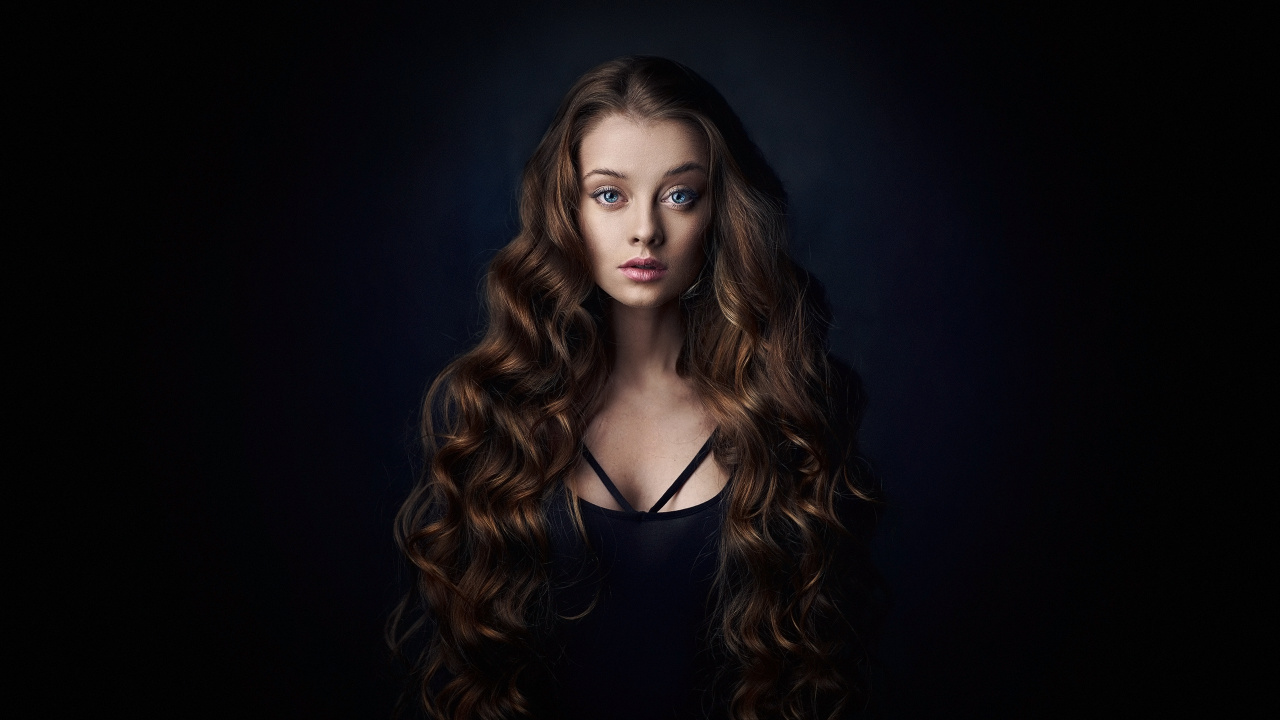 Haar, Frisur, Gesicht, Lange Haare, Schönheit. Wallpaper in 1280x720 Resolution