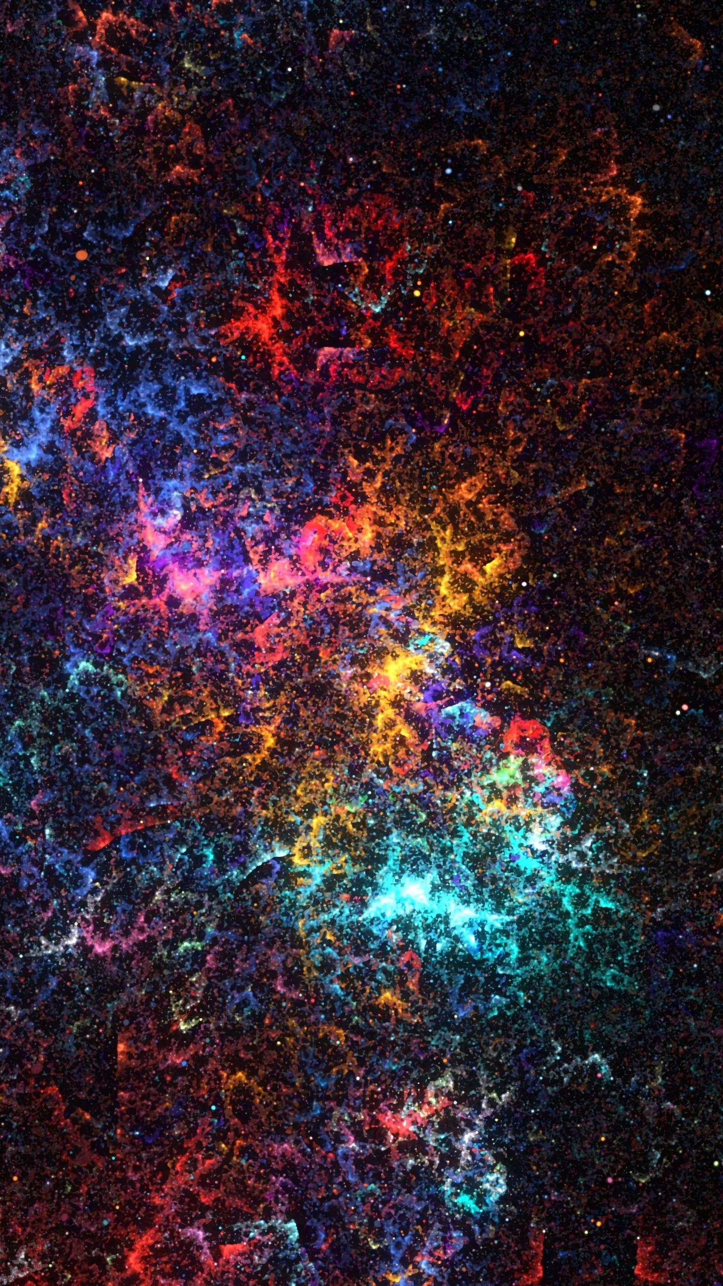 天文学, 分形技术, 空间, 天空, 外层空间 壁纸 1440x2560 允许