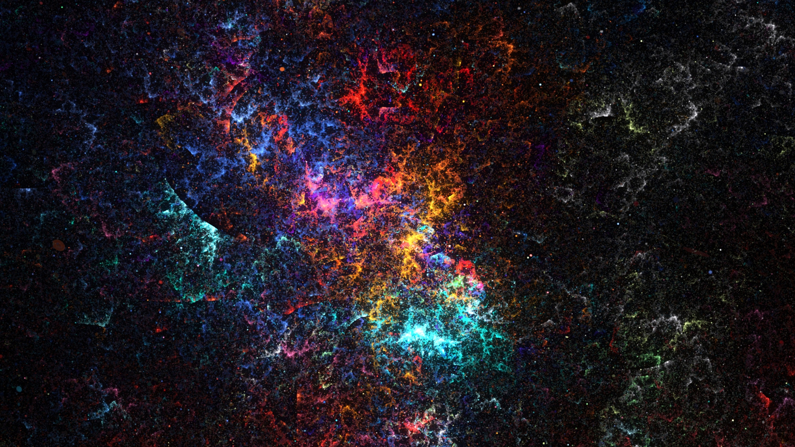 天文学, 分形技术, 空间, 天空, 外层空间 壁纸 2560x1440 允许