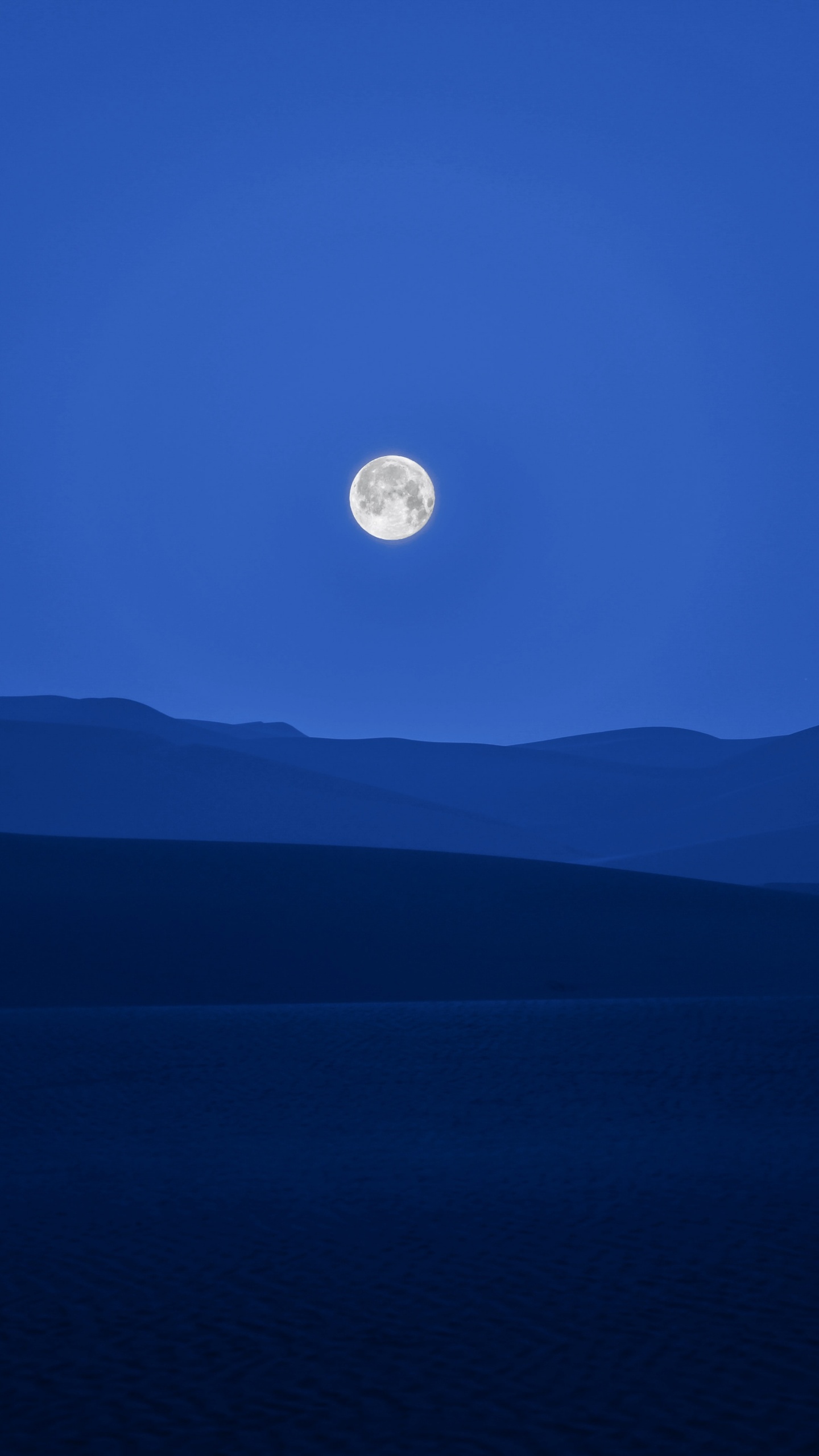 Natur, Atmosphäre, Mond, Blau, Naturlandschaft. Wallpaper in 1440x2560 Resolution