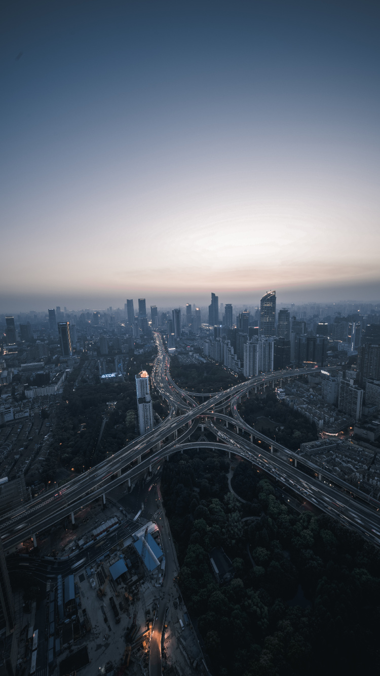Aerial View of City Buildings During Daytime. Wallpaper in 750x1334 Resolution