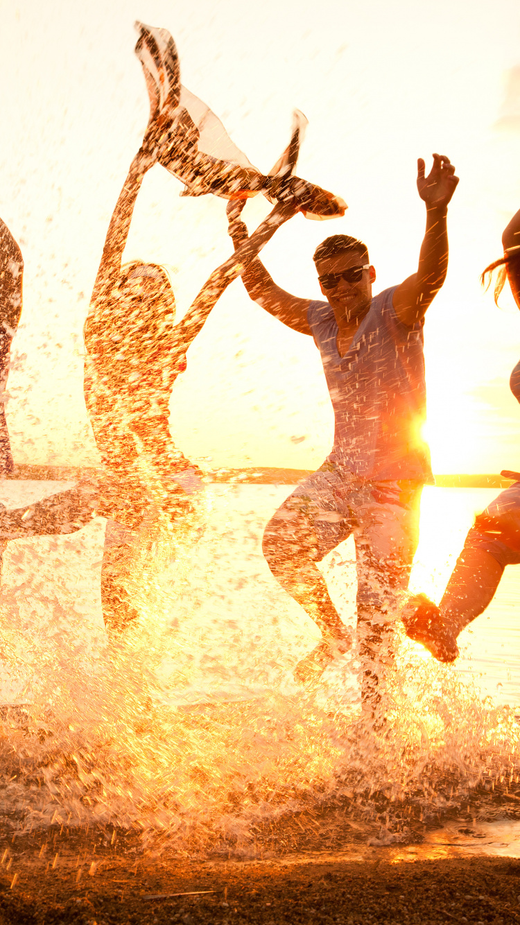 Amusement, Amitié, Eau, Été, Vacances. Wallpaper in 750x1334 Resolution