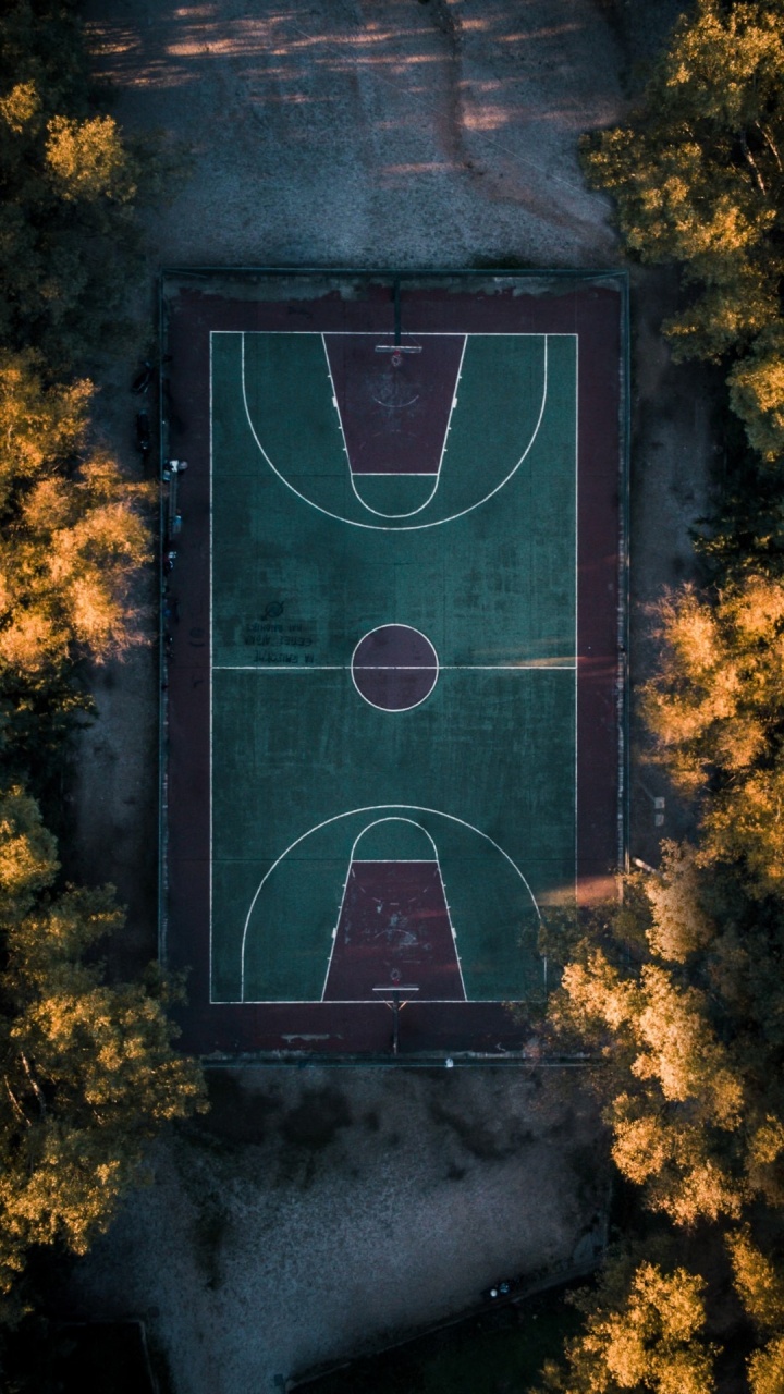 篮球场, 篮球, 篮板, 木, 建筑 壁纸 720x1280 允许