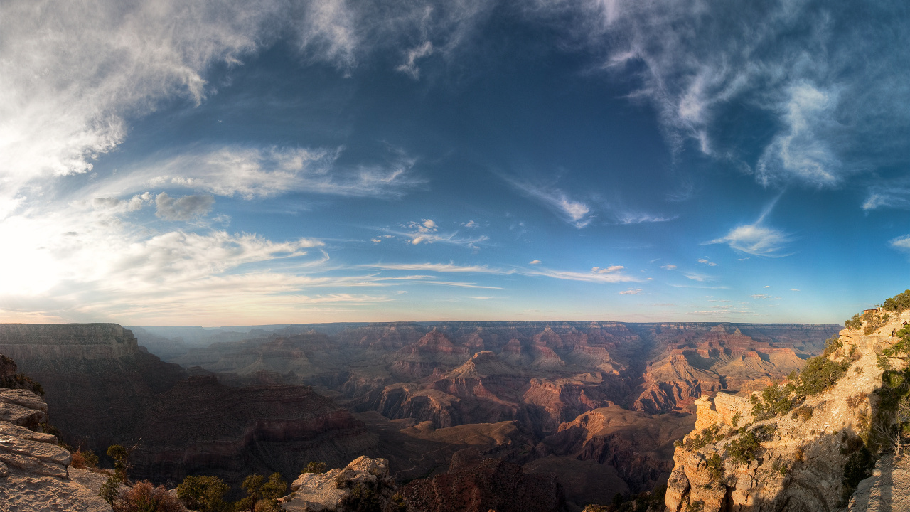 Brown Rocky Mountain Under Blue Sky During Daytime. Wallpaper in 1280x720 Resolution