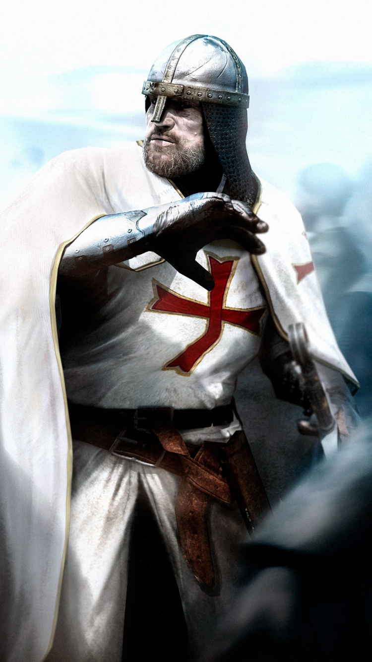 Assassins Creed, Knight, Altar Ibn-LaAhad, Assassins, Fictional Character. Wallpaper in 750x1334 Resolution