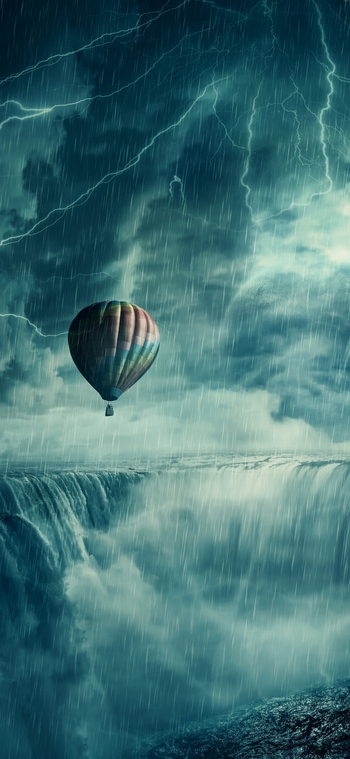 Ciclón Tropical, Aeróstato, Globos de Aire Caliente, Ambiente, Agua. Wallpaper in 1125x2436 Resolution