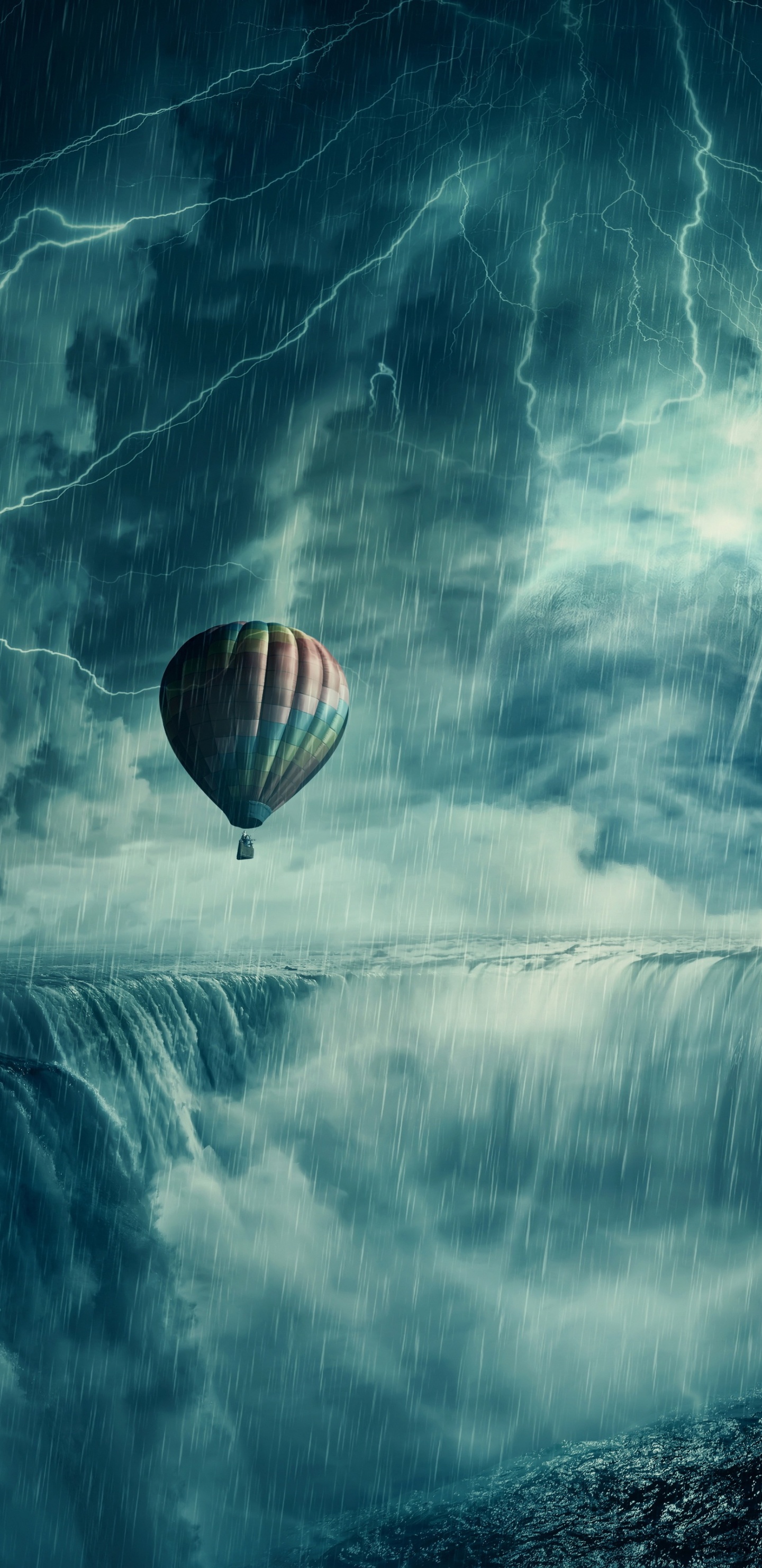 Ciclón Tropical, Aeróstato, Globos de Aire Caliente, Ambiente, Agua. Wallpaper in 1440x2960 Resolution