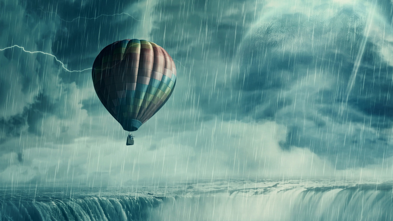Tropical Cyclone, Storm, Aerostat, Hot Air Ballooning, Atmosphere. Wallpaper in 1280x720 Resolution