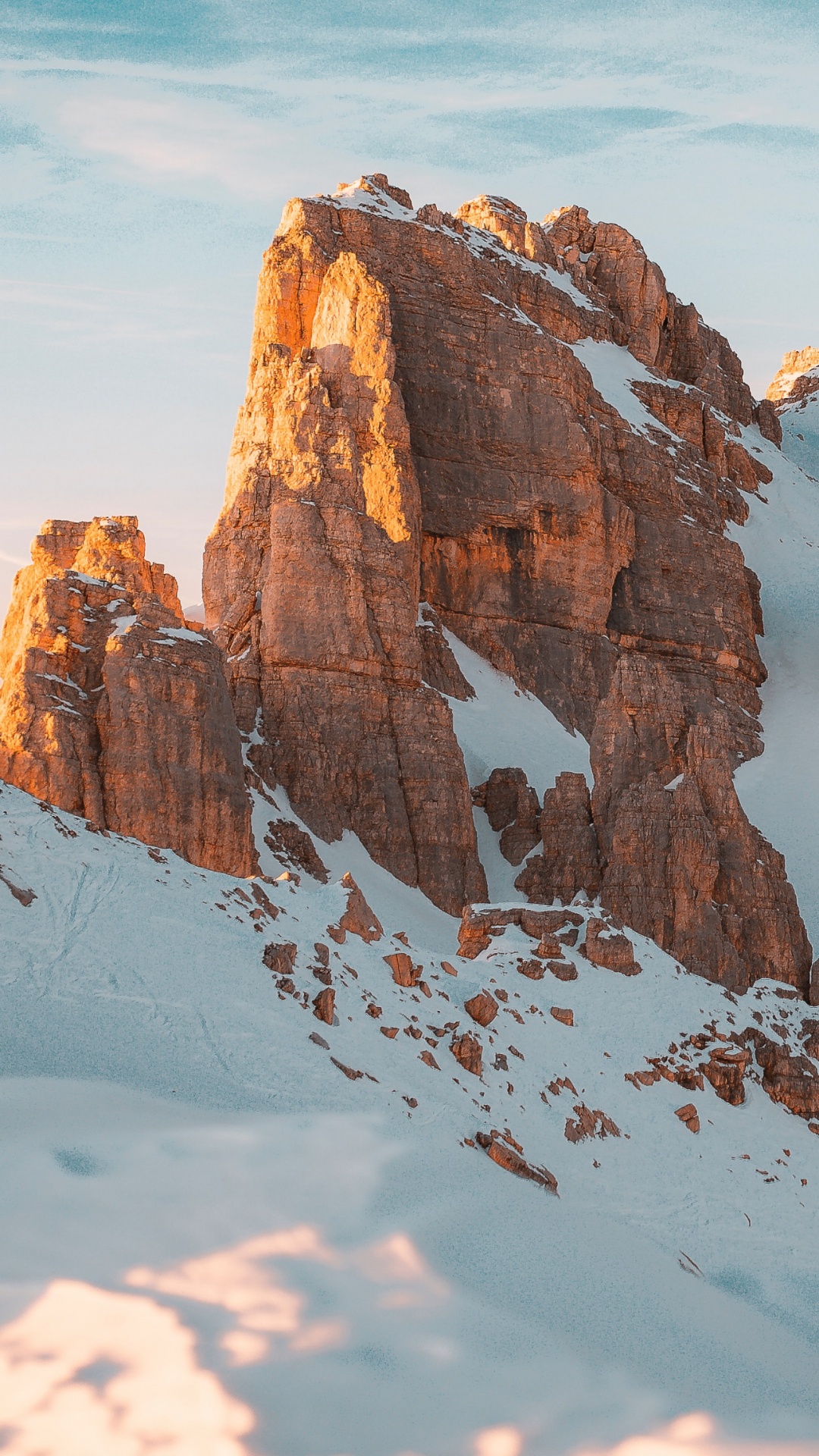 Ios 16, Neige, Paysage Naturel, Highland, Pente. Wallpaper in 1080x1920 Resolution